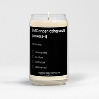 DMX Anger Rating Scale 16oz Scented Soy Candle